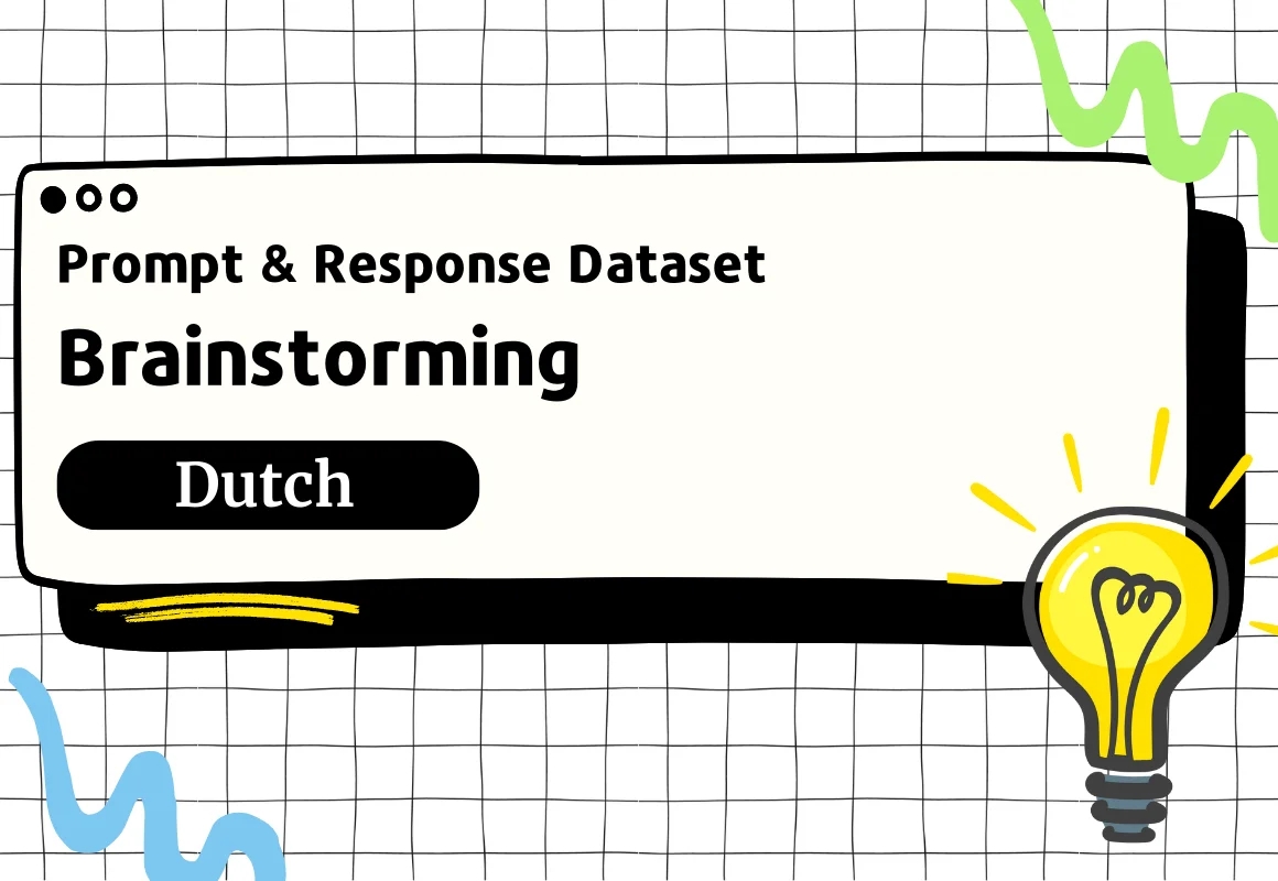 Brainstorming Prompt & Completion Dataset in Dutch