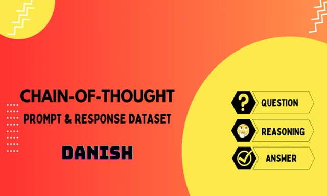 Chain of Thought Prompt & Completion Dataset in Danish