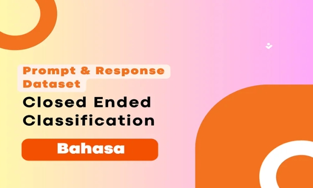 Closed Ended Classification Prompt & Completion Dataset in Bahasa
