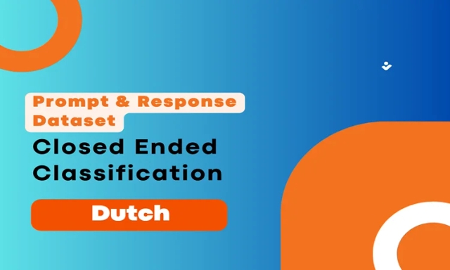 Closed Ended Classification Prompt & Completion Dataset in Dutch