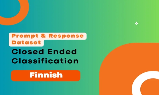 Closed Ended Classification Prompt & Completion Dataset in Finnish