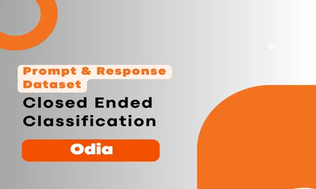 Closed Ended Classification Prompt & Completion Dataset in Odia