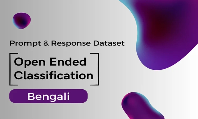Open Ended Classification Prompt & Completion Dataset in Bengali