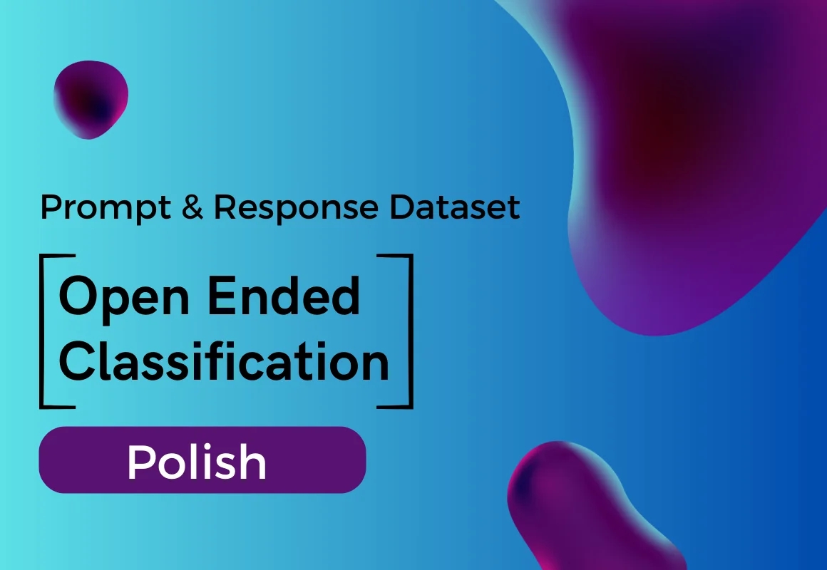 Open Ended Classification Prompt & Completion Dataset in Polish