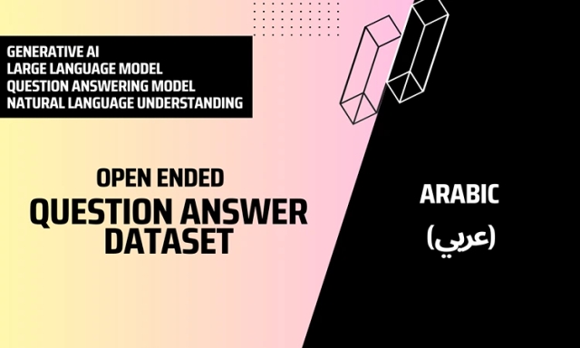 Open Ended Question Answer Text Dataset in Arabic