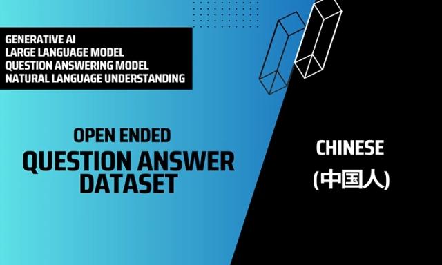 Open Ended Question Answer Text Dataset in Chinese