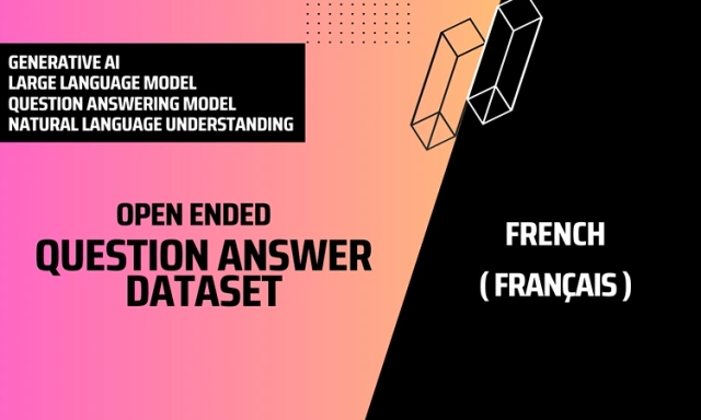 Open Ended Question Answer Text Dataset in French