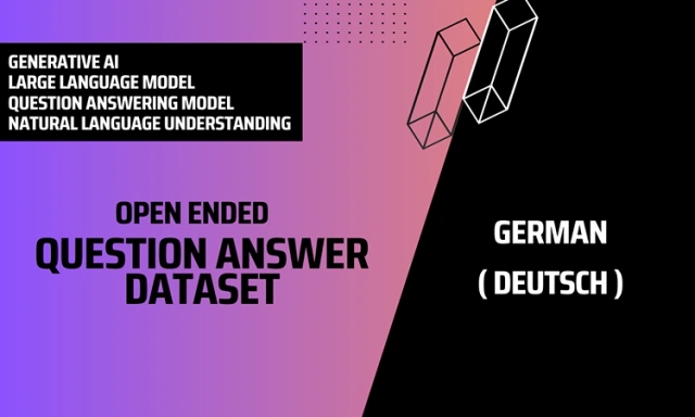 Open Ended Question Answer Text Dataset in German