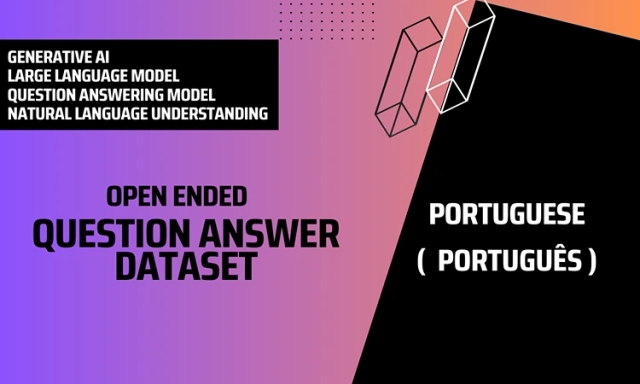 Open Ended Question Answer Text Dataset in Portuguese