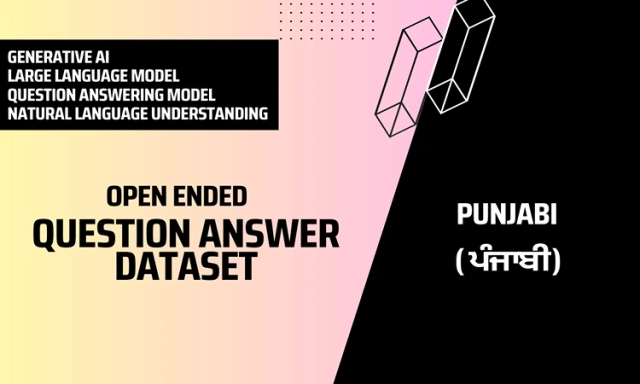 Open Ended Question Answer Text Dataset in Punjabi