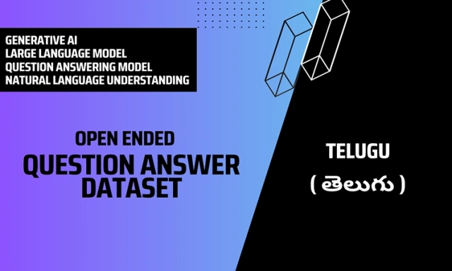Open Ended Question Answer Text Dataset in Telugu