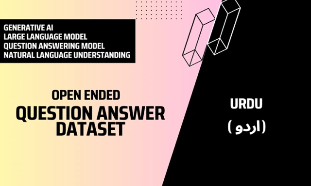 Open Ended Question Answer Text Dataset in Urdu