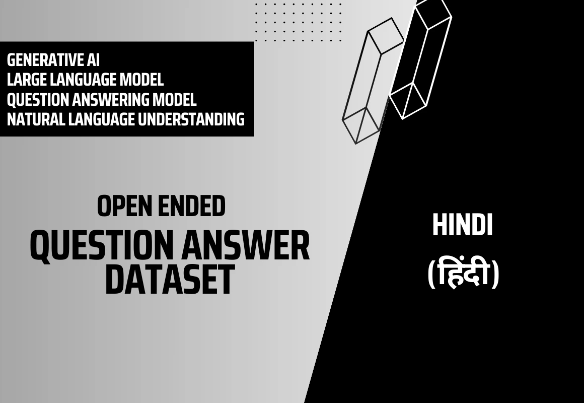 Open Ended Question Answer Text Dataset in Hindi