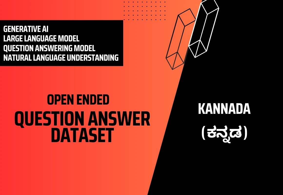 Open Ended Question Answer Text Dataset in Kannada