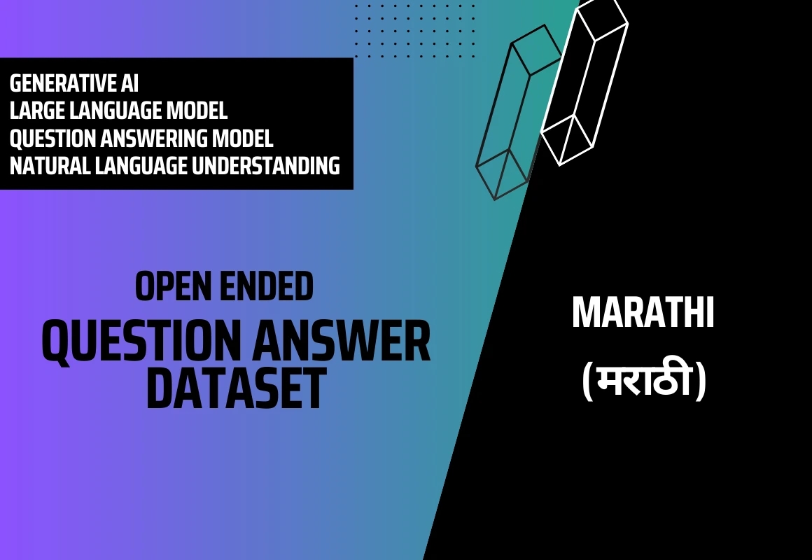 Open Ended Question Answer Text Dataset in Marathi