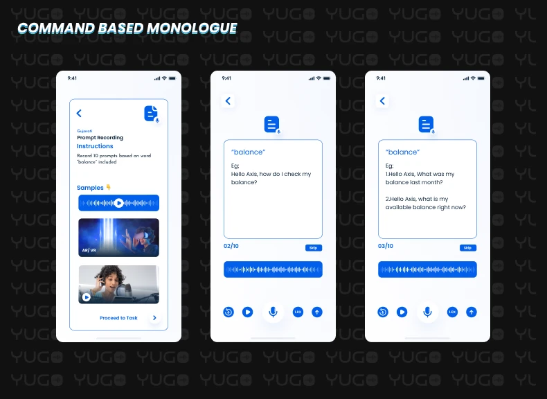 Yugo Command Monologue Recording Screen